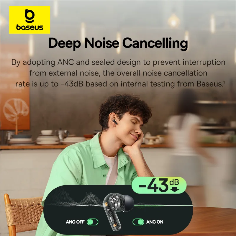 Baseus Bass EP10 NC -43dB Nois - Anker Speaker Soundcore Boom 2 recension och pris