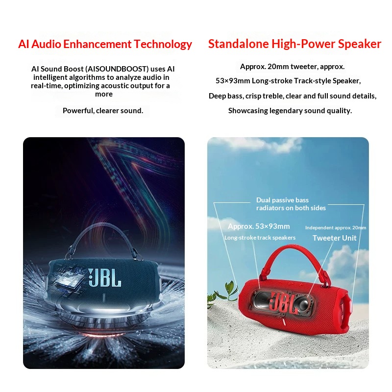 JBL CHARGE6 Portable Wireless  - Anker Speaker Soundcore Boom 2 recension och pris